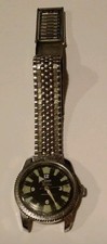Men's Stainless Steel Silver Basis Skin Diver Watch With Kestenmade Strap