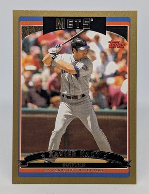 2006 Topps Baseball Xavier Nady #102 Gold Parallel 0450/2006 New York Mets