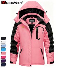 Womens Winter Ski Snow Jacket Thermal Fleece Lined Outdoor Work Casual Warm Coat