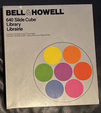 VTG Bell Howell 16 Slide Cube Cartridge Library Holds 640 Slides Complete