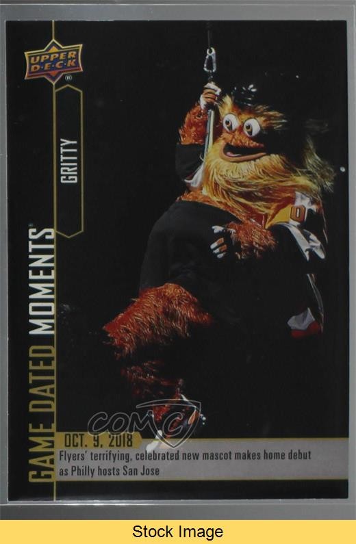 2018-19 Upper Deck Game Dated Moments Gritty #5 Rookie RC READ 0r0r