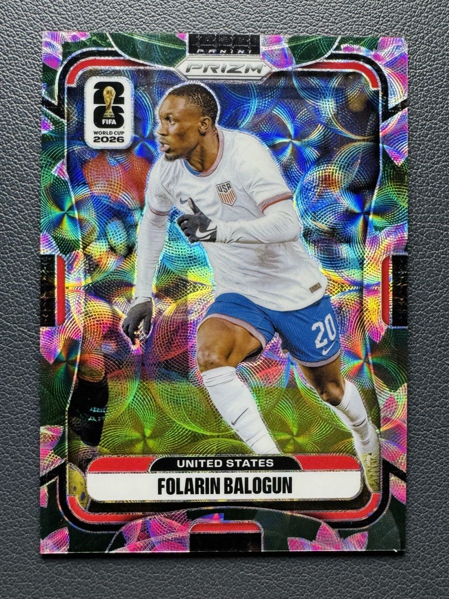 2026 Panini Prizm World Cup Folarin Balogun #438 Choice Lotus Flower 10/18 SSP
