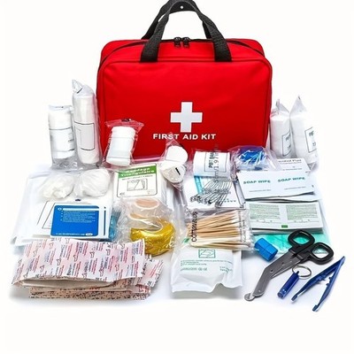 Large Car Portable Outside Medical Emergency First Aid Kit Handheld Bag
