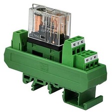 Electronics-Salon AC/DC 12V Slim DIN Rail Mount 5Amp DPDT Power Relay G2R-2 12V