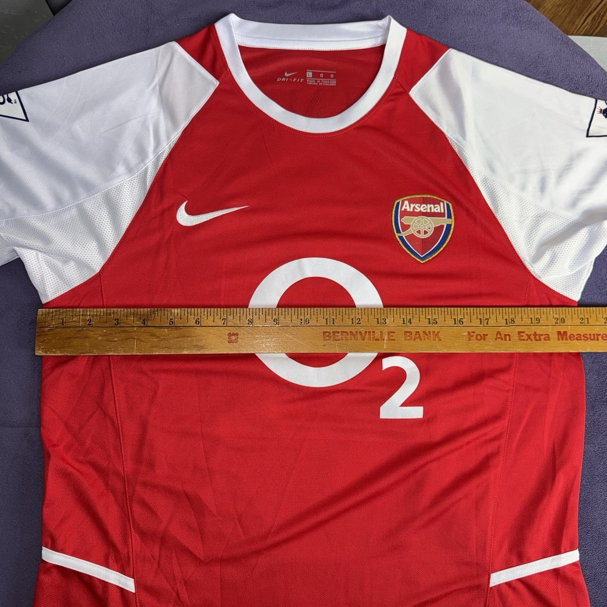 Arsenal FC 2003-04 Home Soccer Jersey HENRY #14 Nike Men's