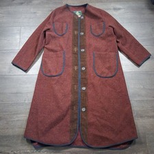 Vintage Orvis Woodland Waders Felted Wool Coat Size Large Made In USA
