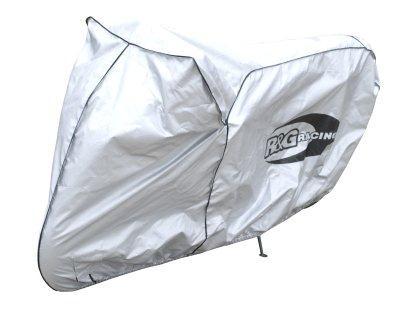 Housse moto R&G universelle argentée imperméable pour protection extérieur