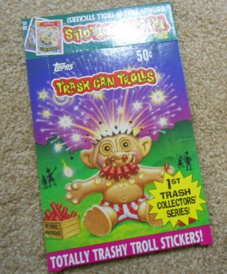 MÜLLEIMER TROLLS BOX Topps 1992 (leer)