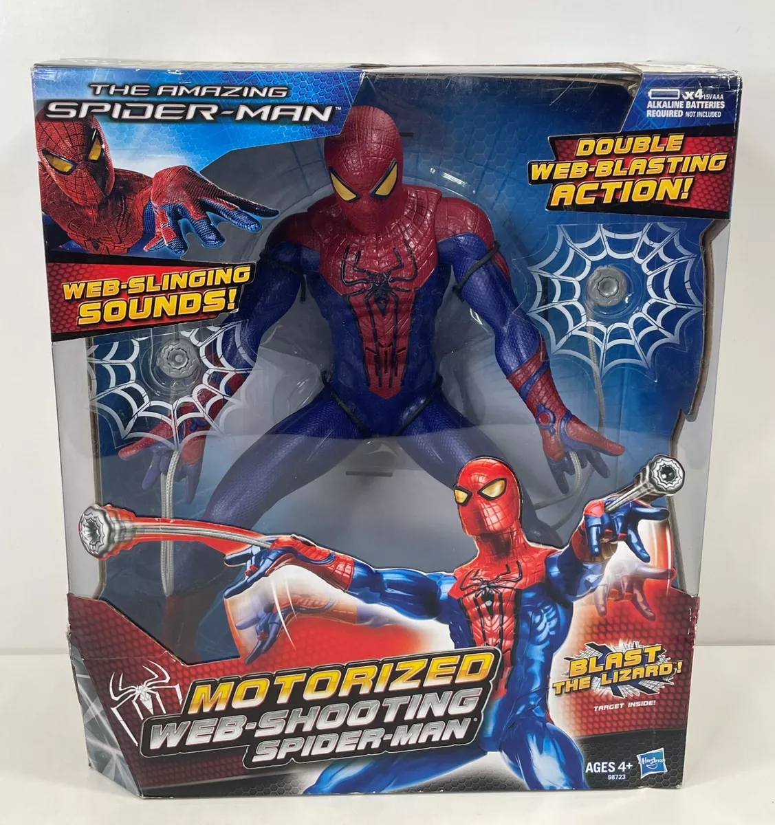 Spiderman web slinging action figure deals