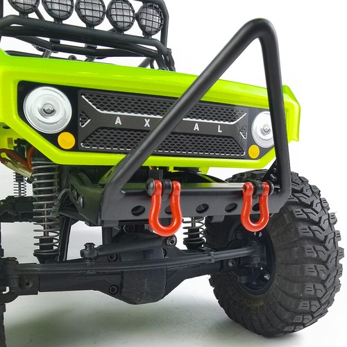 1Kit Steel Metal Front Bumper with Winch Mount Shackles for 1/10 RC Axial SCX10 - Picture 9 of 11