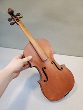Antique 1910 Alfred O'Chase Violin, Primitive, Full 4/4, 23.5 Long OA 14 L Body