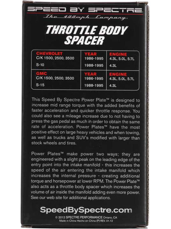 Spectre Throttle Body Injection Spacer (11252) - Image 4 of 4