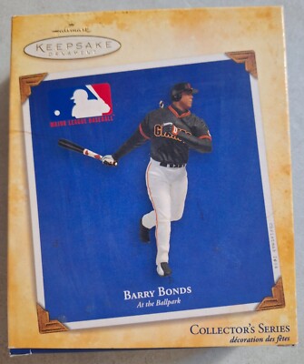 スポーツ Hallmark Keepsake Ornament Barry Bonds 2004 BARRY BONDS Hallmark Keepsake Ornament At the Ballpark NIB | eBay