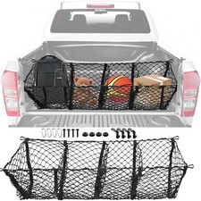 Fits for Ssangyong Musso Pickup Trunk Bed Cargo Storage Net Mesh 4 Pockets