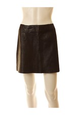 EXPRESS brown embossed leather mini skirt Sz 5/6
