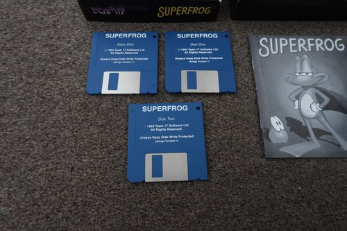 Superfrog By Team 17 ~ Original Boxed Amiga Game VGC - Afbeelding 4 van 8