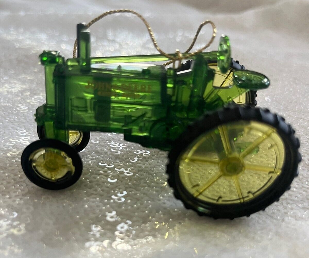 John Deere Tractor Christmas Ornament 0197 Plastic General Purpose eBay