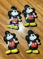 Disney Mickey Mouse Charm For Crocs Set Of 4