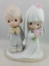 Precious Moments BRIDE AND GROOM The Lord Bless You and Keep You E3114 New InBox