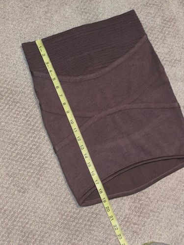 Ladies Poof Couture Knit Body Con Skirt -Brown - SZ L (C13) - Picture 7 of 7