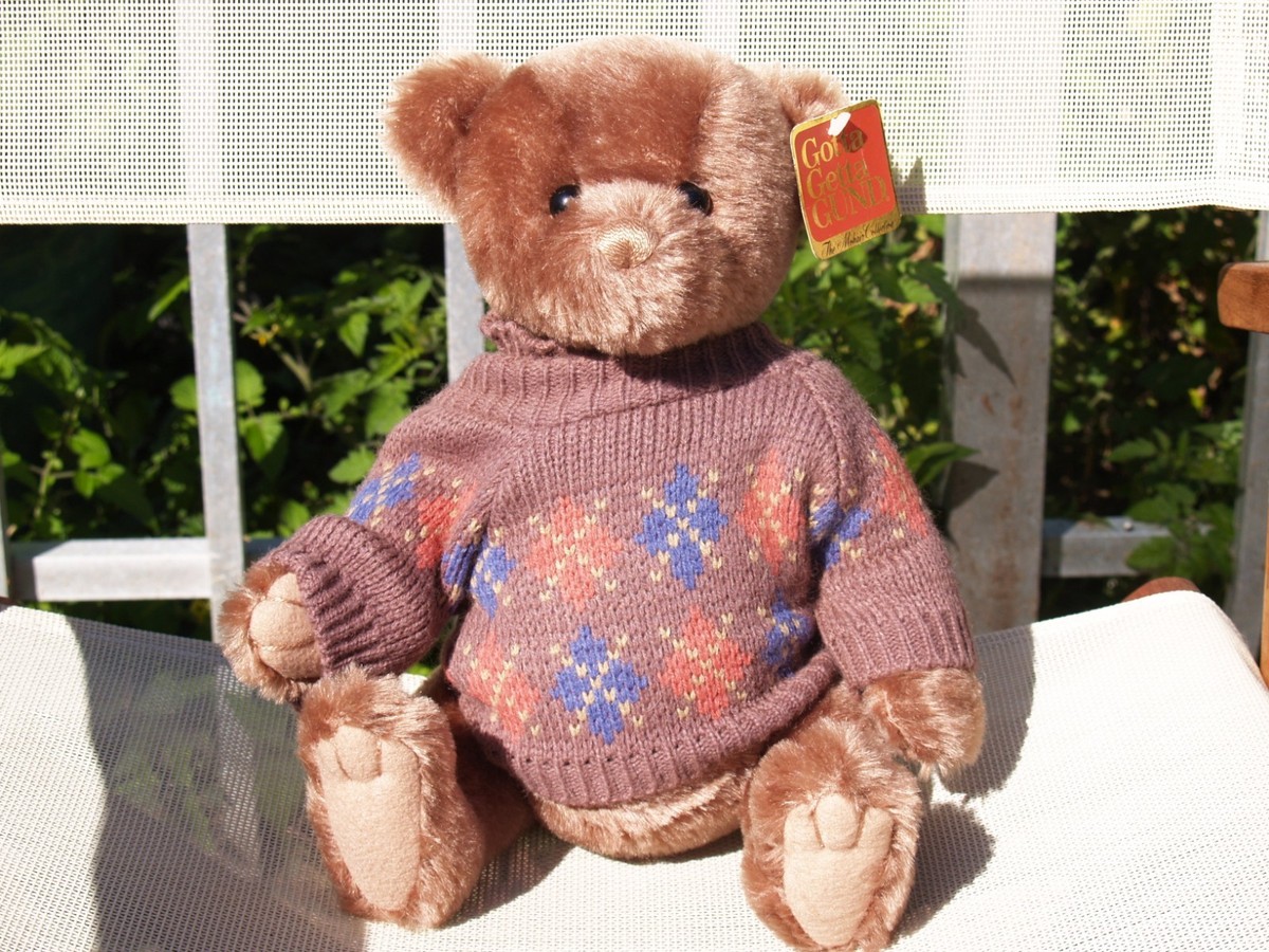 RARE GUND - MOHAIR JASPER TEDDY BEAR - #9662- 13