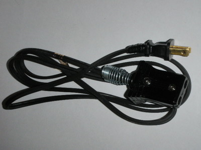 3/4'' Spaced 2pin Power Cord for General Electric Hand Crank Popcorn Corn Popper 