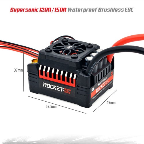 Rocket-RC Bürstenloser Motor 120 /150AESC für 1/8 1/7 RC Truck Traxxas HSP Autos - Bild 11 von 32