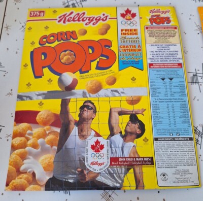 Kellogg's Corn Pops Cereal Box John Child Mark Heese