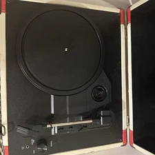 Portable Crosley Turntable Vinyl Record Red 3 speeds