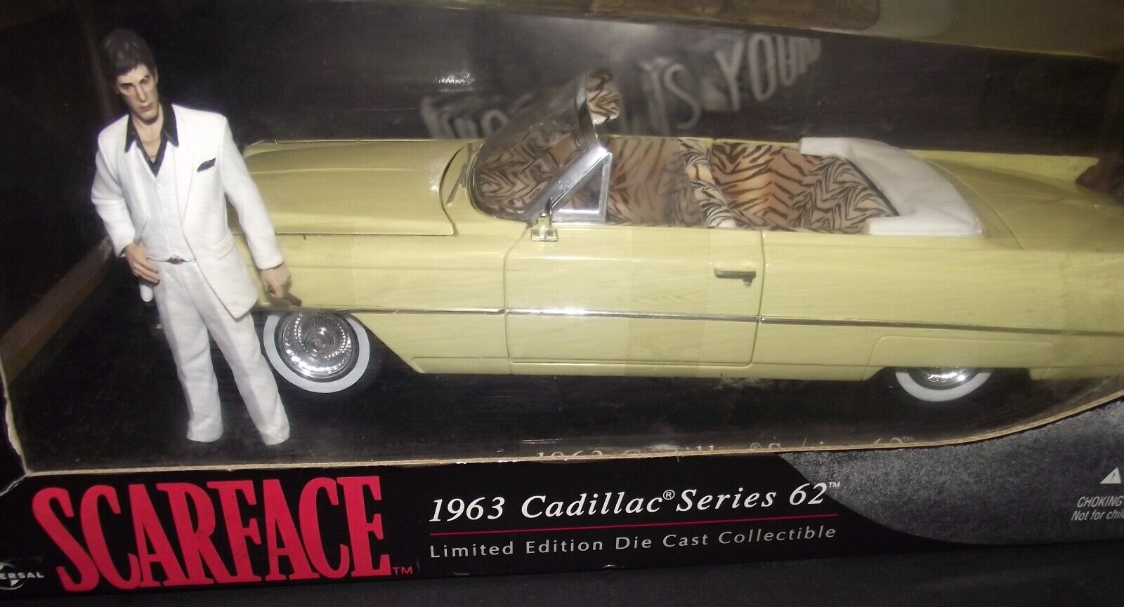 Scarface 1963 Cadillac Series 62 JADA 1:18 Limited Movie Diecast Tony  Montana