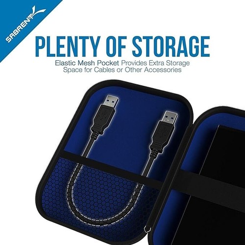 SABRENT external 2.5" HDD/SSD case: Portable Pouch fits power bank Camera USBS - Zdjęcie 4 z 10
