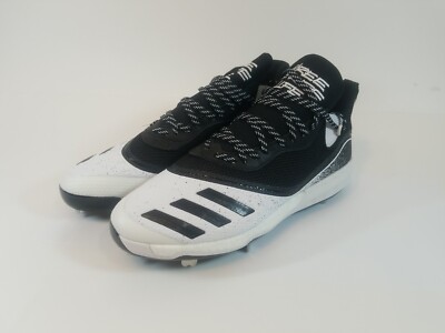 Adidas Icon V Boost Metal Baseball Cleats White/Black Mens Size 13.5 G28249 New
