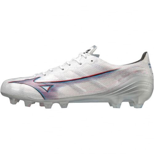 MIZUNO Soccer Football Shoes Alpha ELITE P1GA2362 White Red Blue US9.5(27.5cm) - Picture 1 of 6
