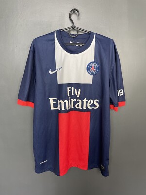 PSG PARIS SAINTE-GERMAIN 2013/2014 HOME FOOTBALL SHIRT #8 THIAGO