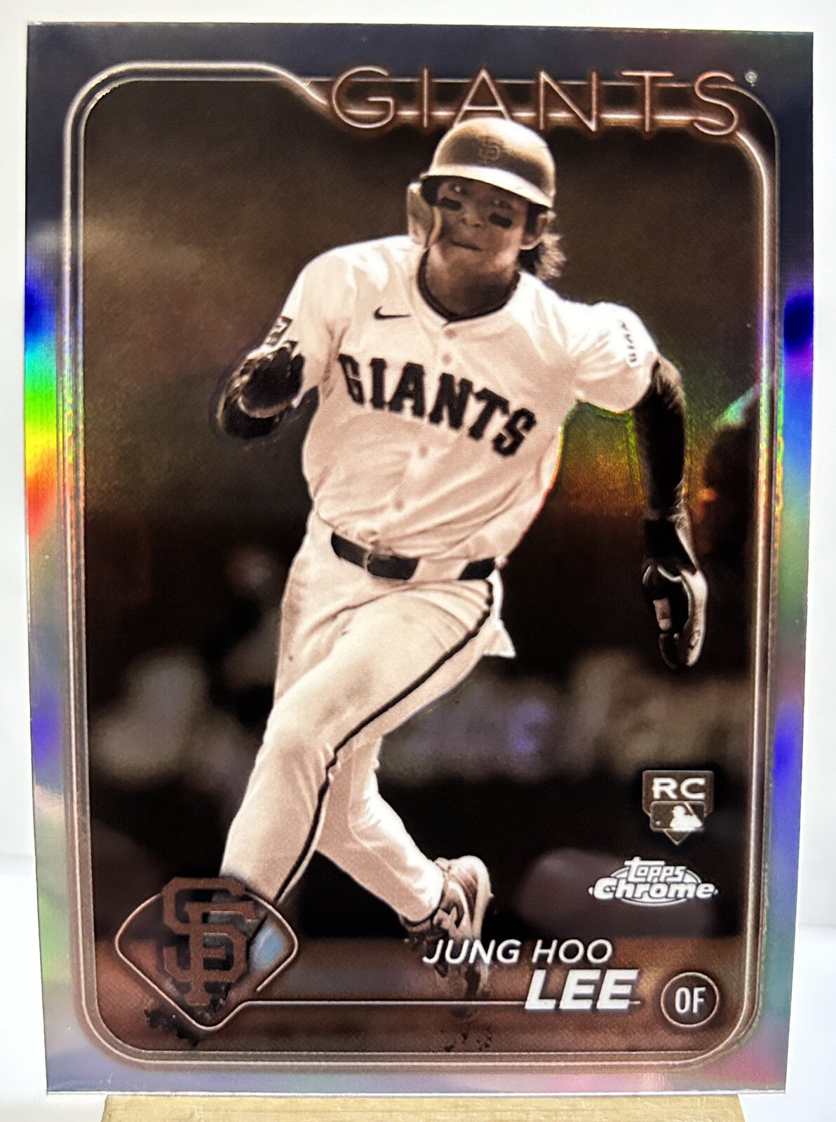 2024 Topps Chrome Jung Hoo-Lee Rookie Sepia Refractor #201 Giants ￼