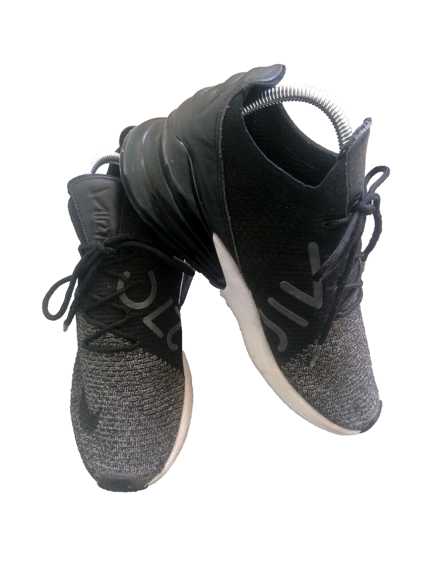 LADIES NIKE AIR MAX 270 FLYNIT GREY TRAINERS SIZE UK