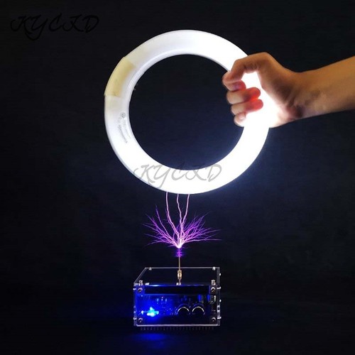 Nikola Tesla Audio BT Dispositivo bobina musicale altoparlante al plasma elettrico generatore di energia - Foto 4 di 12