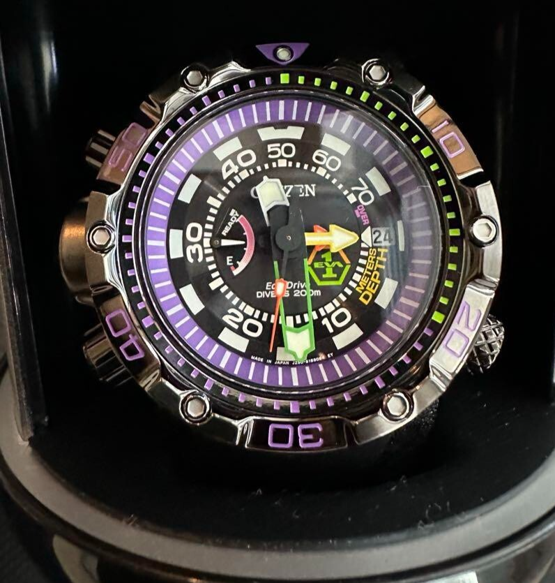 EVA × CITIZEN PROMASTER「初号機 SPECIAL」 EVA × CITIZEN PROMASTER Evangelion Unit-01 Watch Limited to