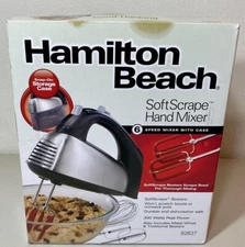 Hamilton Beach SoftScrape Hand Mixer 6-Speed w/ Case & Attachments 62637