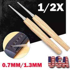 0.7mm/1.3mm Bridge Pin Hole Slotting Saw Kit for Guitar Repair Tools US