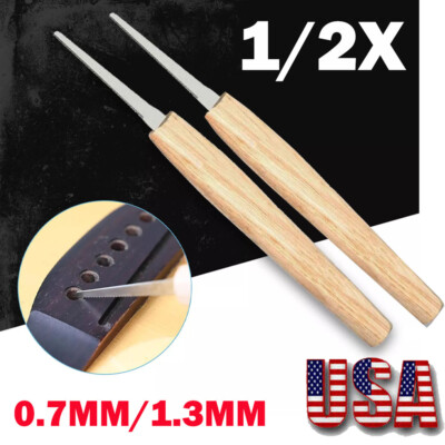 0.7mm/1.3mm Bridge Pin Hole Slotting Saw Kit for Guitar Repair Tools US