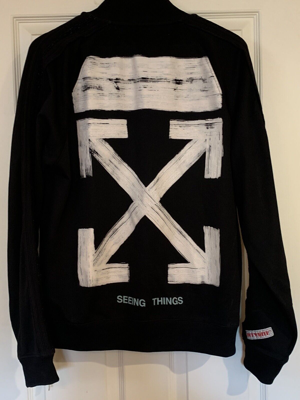 Off-White c/o VIRGIL ABLOH Hoodie 2013 Mirror Mirror MAIN LABEL White  Stripe!