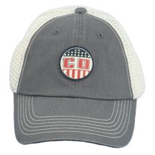 Captivating Colorado State Flag Gray Beige Trucker Mesh Snapback Adults Hat Cap