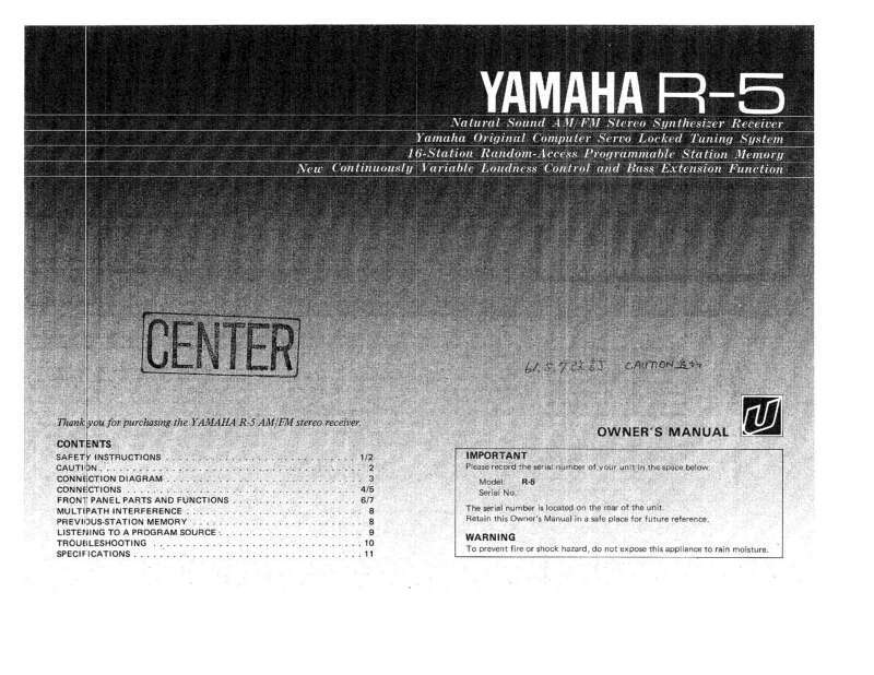 Yamaha R-5 vintage audio equipment - eBay listing photo 3