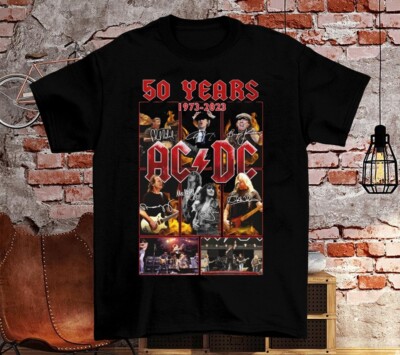 ACDC 50 Years Anniversary 1973 2023 Thank You For The Memories T-Shirt AH602