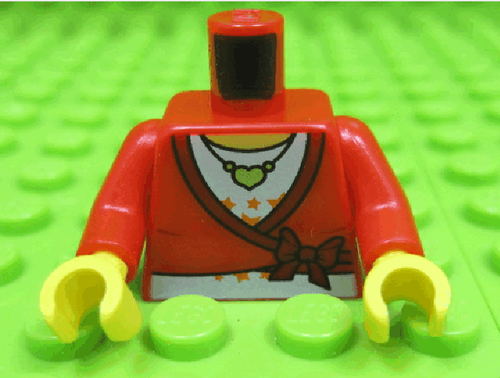 Lego New Red Torso Female Sweater 
