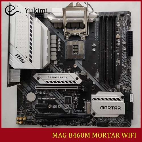 FOR MSI MAG B460M MORTAR WIFI DDR4*4 128GB LGA1200 mATX Motherboard Test OK