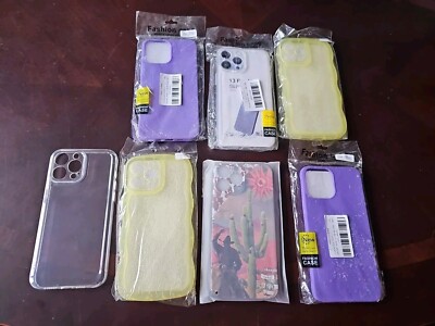 Bulk Lot Of 7 Apple iPhone 13 Pro Max Cell phone Cases New/Open Box Free Ship