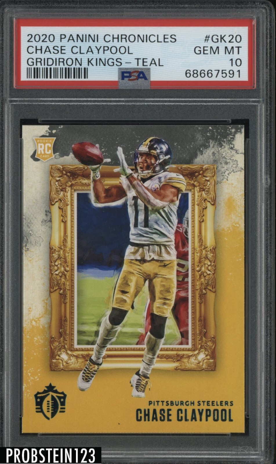 Chase Claypool Panini Chronicles Gridiron Kings #GK20 Teal