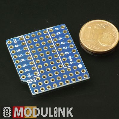 ProtoBoard Lochraster D1 WeMos mini Shield nodeMCU ESP8266 Arduino Raspberry DIY